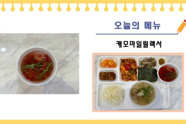 [이달의 메뉴] 캐모마일릴렉서
